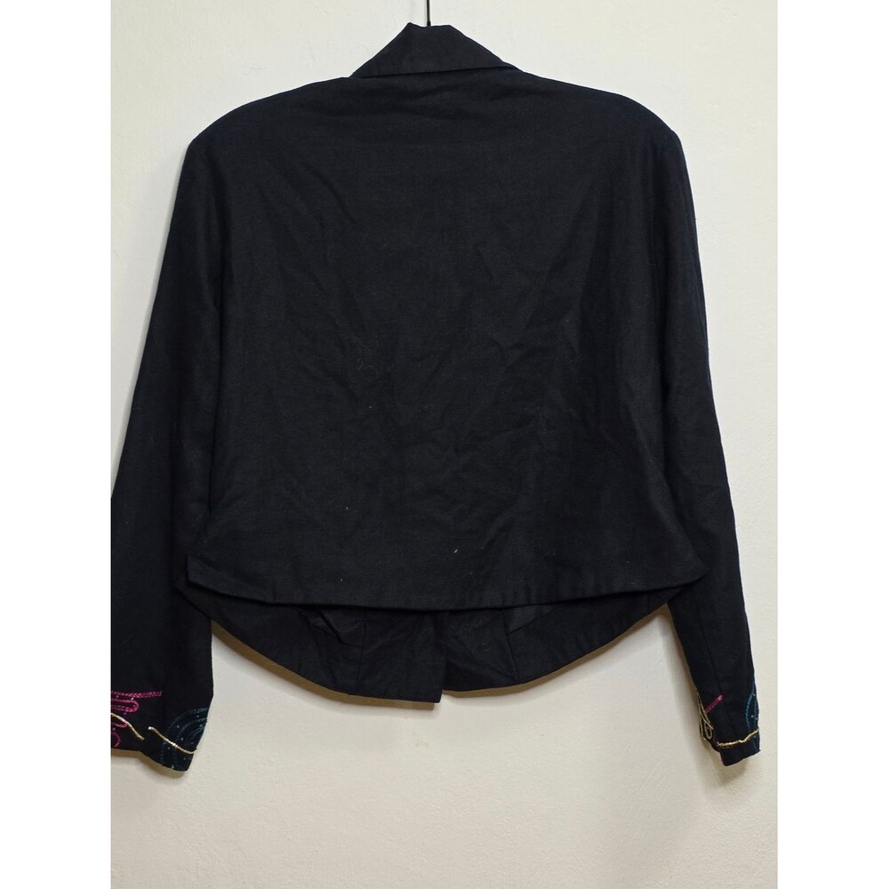 Tunique Black Cotton JACKET - Medium - Picture 2 of 3